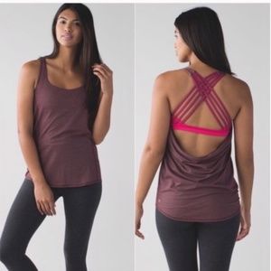 Lululemon Wild Tank lululemon Heathered Bordeaux